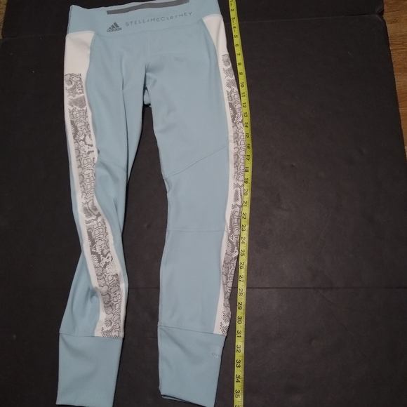 STELLA McCARTNEY Run Tight blue snake print accent leggings, M - Picture 6 of 14